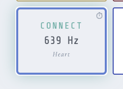 A tone tile illuminated while the tone is active